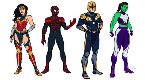 Marvel And Dc Redesigns 3 By Tjjones96 On Deviantart In 2021
