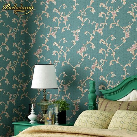 Beibehang American Retro Pastoral Flowers Wall Papers Living Room