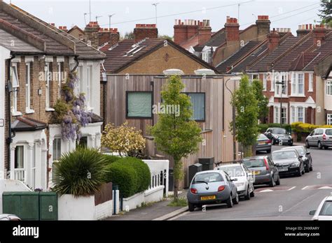 Modern Infill Home In London Stock Photo Alamy