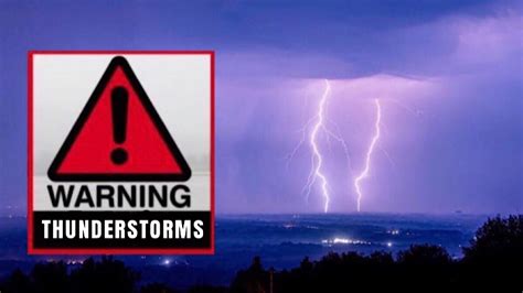 Severe Thunderstorms To Hit Tomorrow