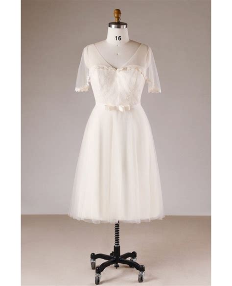 Https://tommynaija.com/wedding/knee Length Plus Size Wedding Dress