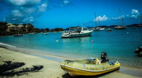 500x500 Virgin Islands Beach Boat 500x500 Resolution Wallpaper Hd