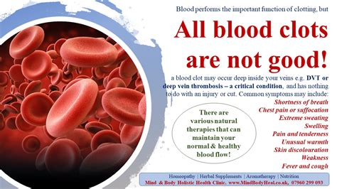 Blood Clots Mind And Body Holistic Health Clinic