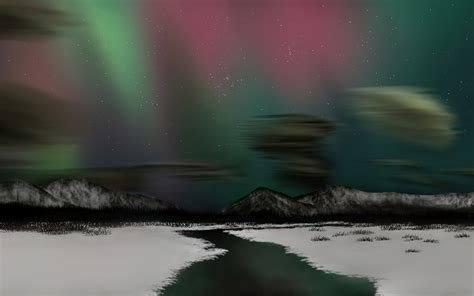 2880x1800 Aurora Borealis Northern Lights Winter 4k Macbook Pro Retina