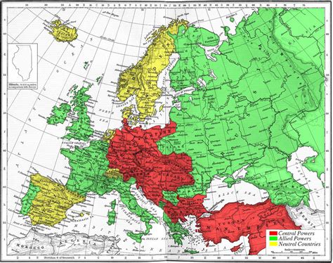 Pre Wwi Map Of Europe Map
