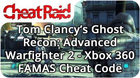 Tom Clancys Ghost Recon Advanced Warfighter 2 Cheat Code Xbox 360
