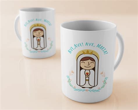 Caneca Ave Ave Loja Marialis Católica Elo7 Produtos Especiais