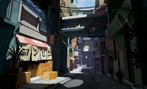 Ue4 Japanese Inspired Street — Polycount