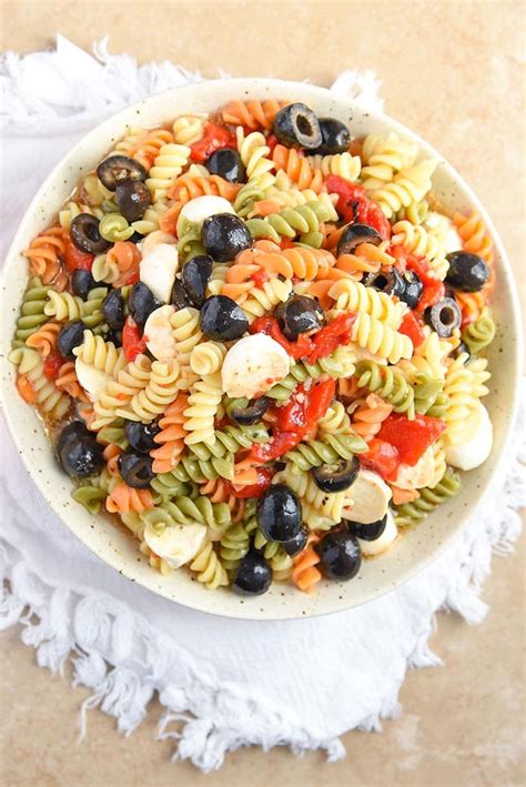 Tri Color Pasta Salad Recipe Easy Recipe