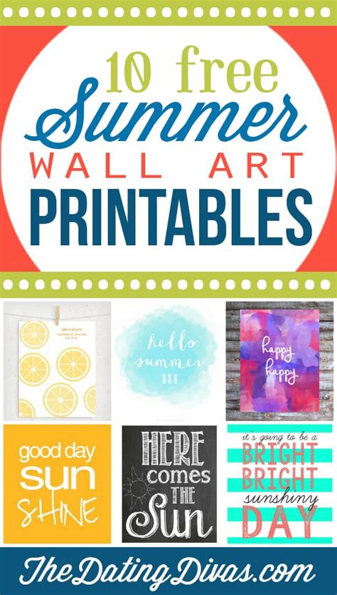Free Summer Printables And Activities From The Dating Divas