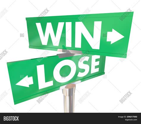 Win Vs Lose Two 2 Way Image And Photo Free Trial Bigstock