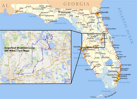 Highest Elevation In Florida Map