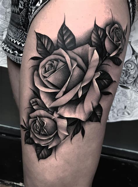 Black Gray Rose Tattoo Tattoo Artist Bobby Loveridge