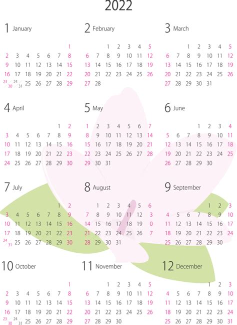 New Year Design Calendar System Line For Printable 2022 Calendar For