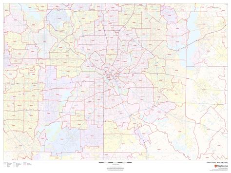 Dallas County Zip Codes Map Maping Resources