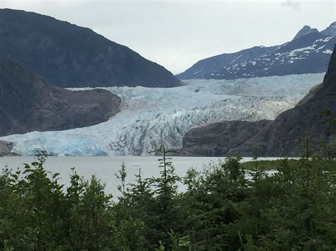 Mendenhall Glacier In Juneau Alaska The Rapid Melt Started In The