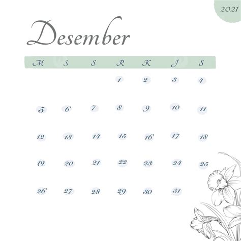 December Calendar Png Transparent Calendar December 2021 In Indonesian