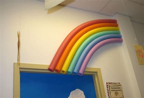 My Swimming Pool Noodle Rainbow I Put This Up For St Patricks And