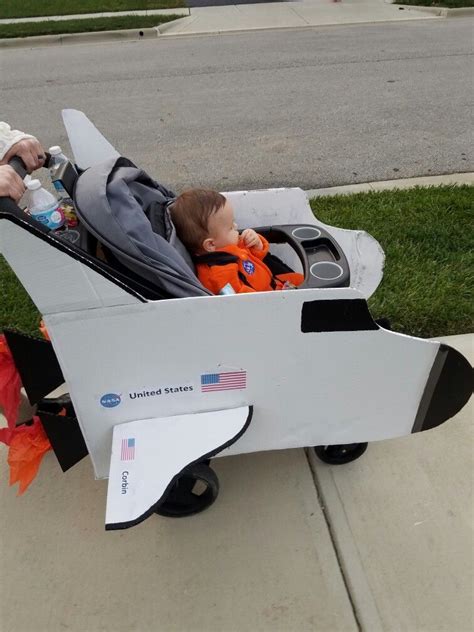 Diy Space Shuttle Stroller Halloween Costume Astronaut Stroller