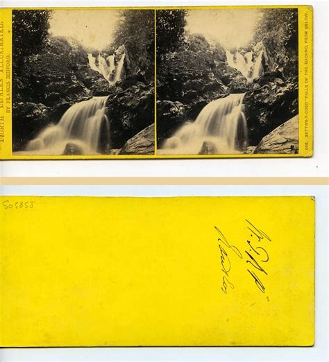 Uk North Wales Betws Y Coed Falls Of The Machno Stereoview Photo Bedford 1865 By Francis Bedford