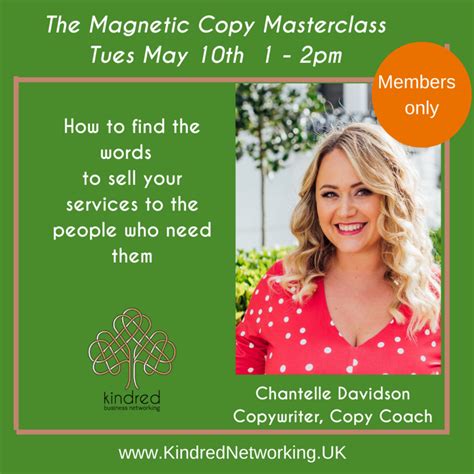 Magnetic Copy Masterclass Q2 2022 Workshop Kindred Business