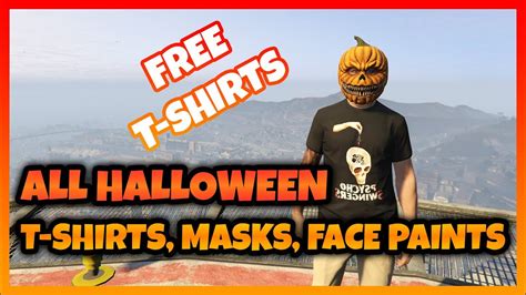 All Halloween Special Clothes Masks Face Paints Free T Shirts
