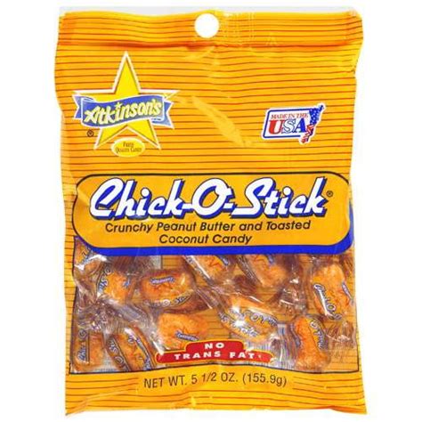Atkinsons Chick O Stick Peanut Butter And Toasted Coconut Candy 55 Oz