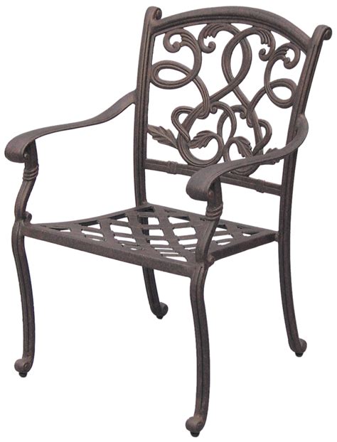 Patio Furniture Chair Dining Cast Aluminum Set2 Santa Monica