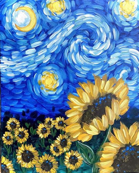 Starry Night Sunflower Artofit