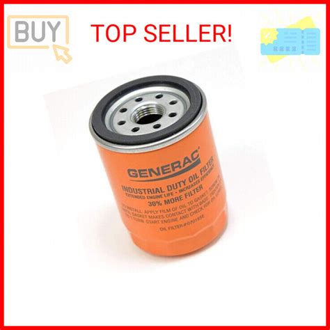 Generac Oil Filter 90 Logo Orng Can 070185es 070185e 90mm High