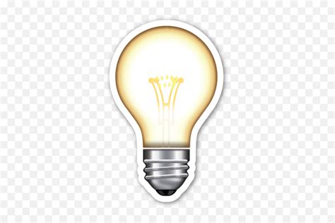 Electric Light Bulb Emoji Light Bulb Lightbulb Emoji Free