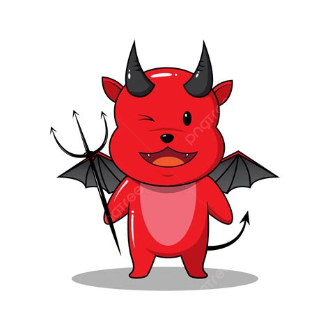 Cute Red Devil Cartoon Mascot Devil Mascot Demon Png And Vector With