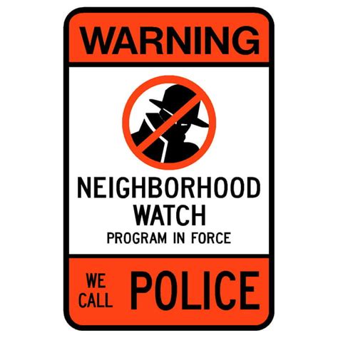Warning We Call Police Safety Notice Signs For Work Place Safety 10x7