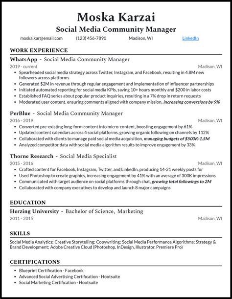 3 Real Community Manager Resume Examples That Worked In 2024