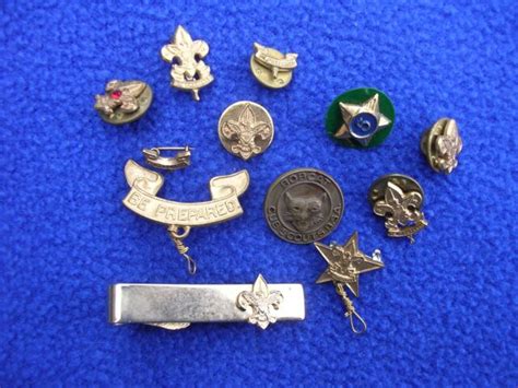 Vintage Mixed Lot Of Boy Scouts Of America Pins Etc Cub Ebay