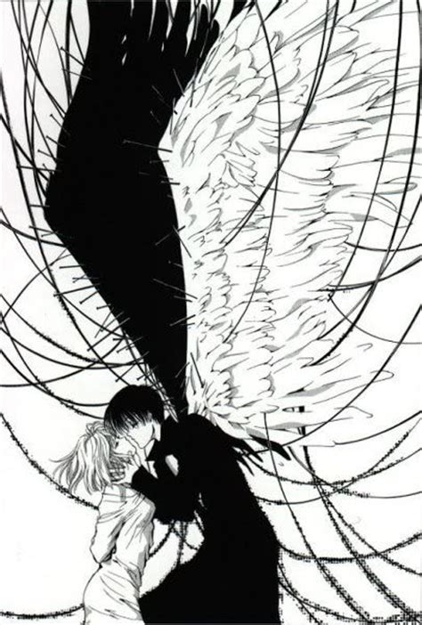 Anime Angel Boy And Demon Girl Love A Demon And An Angel