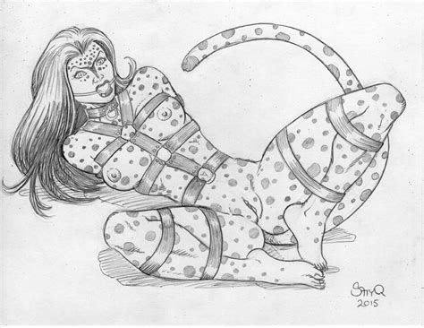 Dc Comics Cheetah From Wonder Woman Nude Bondage Pencils My XXX Hot Girl