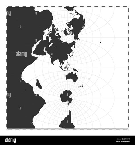 Black And White World Map Mercator