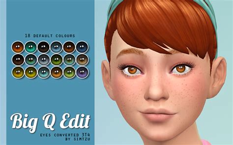 My Sims 4 Blog Ts3 Big Q Replacement Eyes By Simtzu