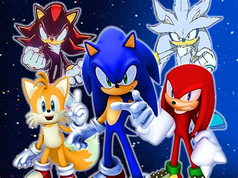 Sonic And His 2 Friends And 3 Rivals Sonic The Hedgehog Photo