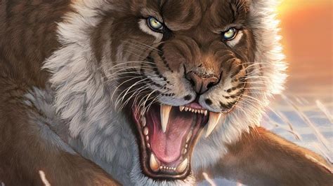 Saber Tooth Tiger Wallpapers Top Free Saber Tooth Tiger Backgrounds