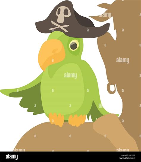 Pirate Parrot Icon Cartoon Style Stock Vector Image And Art Alamy