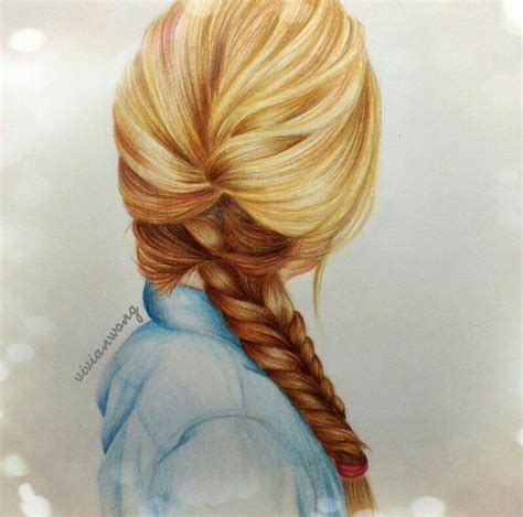 Girl With Braid Amazing Drawings Cool Drawings Amazing Art Awesome
