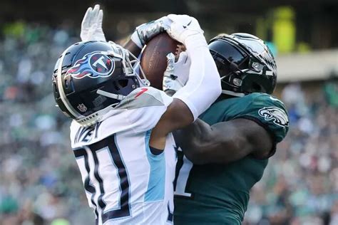 Eagles Aj Brown Catches His Second Td Against The Titans