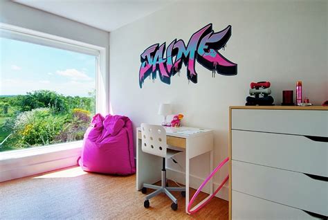 Graffiti wall stickers, simple and effective decoration for. Graffiti Interiors, Home Art, Murals And Decor Ideas