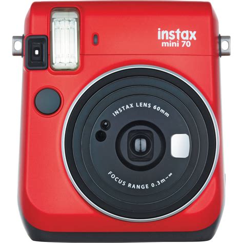 Fujifilm Instax Mini 70 Instant Film Camera Red 16513918 Bandh