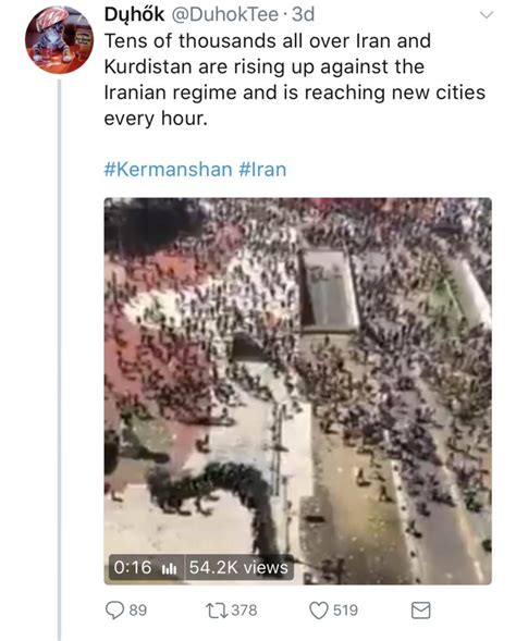 Verified And False Footage Of The Iran Protests Bellingcat
