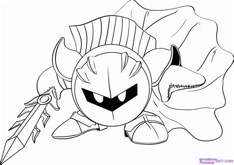 Kirby Coloring Pages Meta Knight - Coloring Home