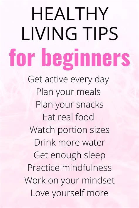 10 Healthy Living Tips For Beginners Healthy Living Tips Healthy