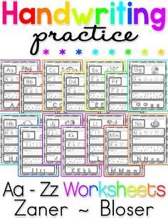 zaner bloser handwriting worksheets  printable worksheets ez